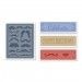 Папка для тиснення від Sizzix TextuRed Impressions A2 Embossing Folders 4/Pkg Mustache, 4
