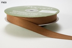 Стрічка Twill - Brown, колір коричневий, ширина 16 мм, довжина 90 см
