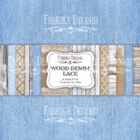 Набір фішок Wood denim lace 15x15см, ТМ Фабрика Декору