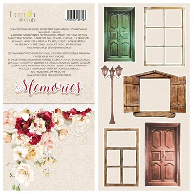 Набiр паперу для скрапбукiнгу Lemoncraft - Memories, 15.x30.5см, елементи для вирізання