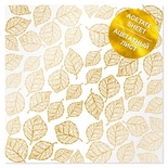 Ацетатний аркуш з фольгуванням Golden Leaves, ТМ Фабрика Декору