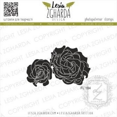 Акриловий штамп Lesia Zgharda Троянди FL184, 5,5*3,5см