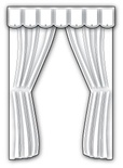 Ніж для вирубки від Poppystamps - Plush Curtains