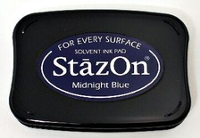 Перманентне чорнило Tsukineko - StazOn Pads Midnight Blue
