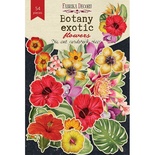 Набір висічок для скрапбукінгу, колекція Botany exotic flowers, ТМ Фабрика Декору