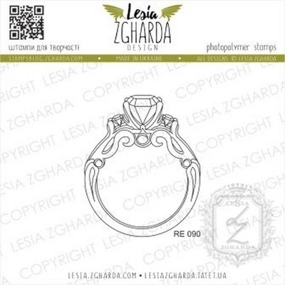 Акриловий штамп Lesia Zgharda Обручка RE090, 4,1* 5cм