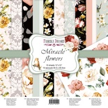 Набір двостороннього паперу для скрапбукінгу Miracle flowers 30,5x30,5см 10 аркушів
