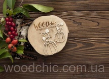 Чіпборд Гарбуз 1 від WOODchic, 6x5см