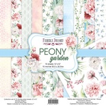 Набір скрап-паперу Peony garden 30,5x30,5см, ТМ Фабрика Декору
