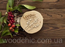Чіпборд Набір квітучі гілки WOODchic, 5.5 на 2.6см
