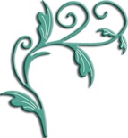 Ніж для вирубки Tropical Flourish від Cheery Lynn Designs