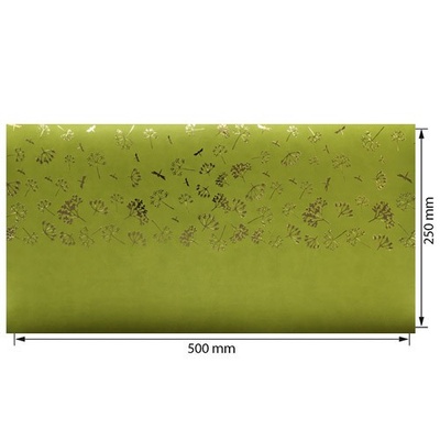 Відріз екошкіри з тисненням золотою фольгою Golden Dill Dill Avocado, 50см х 25см, ТМ Фабрика Декору