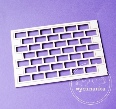 Чіпборд від Wycinanka - Цегляна кладка, 7,7x11 см