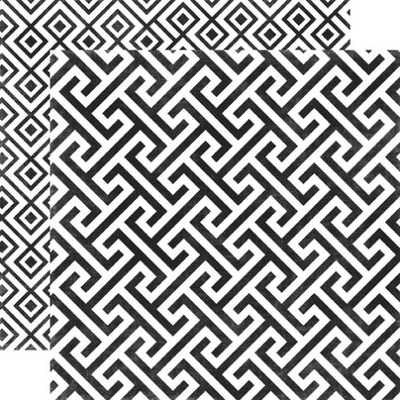 Аркуш скрап-паперу Echo Park - Onyx Geometric, 30x30 см