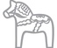 Ніж для вирубки від Spellbinders - Dala Horse