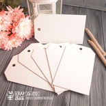 Чіпборд ScrapBox - заготовки для альбому Теги 6шт. Os-070