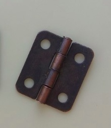 Петля, 16x11 мм, 1 деталь, колір на вибір: стара бронза, стара мідь