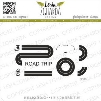 Набір акрилових штампів Lesia Zgharda Шосе N089