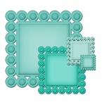 Ніж для вирубки від Spellbinders - Beaded Squares, 4 шт