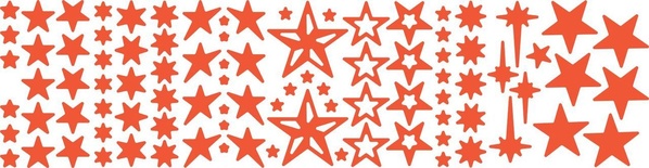Ножі від Cheery Lynn Designs - 100 Stars - 100 Зорочок