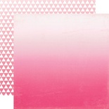 Аркуш скрап-паперу Echo Park - Hot Pink Ombre, 30x30 см