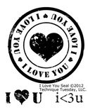 Набір акрилових штампів Technique Tuesday - I Love You Seal (TT-A-ILYS)