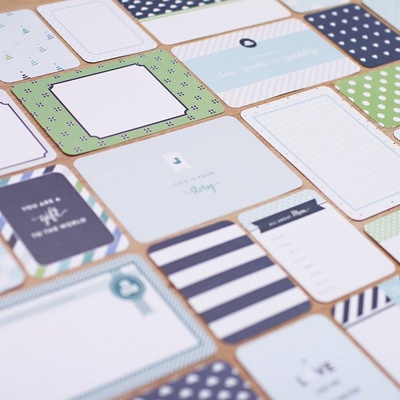 Набір карток Project Life by Becky Higgins - Core Kit - Baby Boy, 616 штук