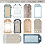 Аркуш двостороннього паперу для скрапбукінгу від Scrapmir - Tag-Pad - Rustic Winter, 20x20cм