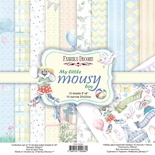 Набір паперу для скрапбукінгу My little mousy boy 20x20см 10 аркушів, ТМ Фабрика Декору