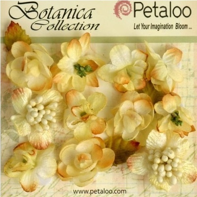 Набір об’ємних квітів Petaloo - Botanica Minis - Soft Yellow