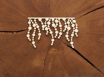 Чіпборд від WOODchic - підвіска "Крапельки" (велика), 10x6 см
