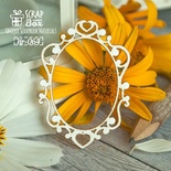 Чіпборд ScrapBox — маленька рамка з сердчком Hr-064