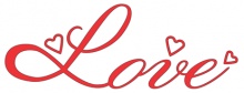 Ніж для вирубки Love від Cheery Lynn Designs, 1 шт.