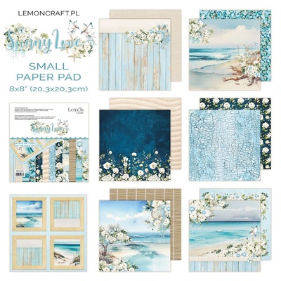 Набiр паперу для скрапбукiнгу Lemoncraft - Sunny Sunny Love, 20.3x20.3 см