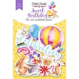 Набір висічок для скрапбукінгу, колекція Sweet birthday 54шт.,ТМ Фабрика Декору