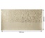 Відріз екошкіри з тисненням золотою фольгою Golden Pion Beige 50x25см, ТМ Фабрика Декору