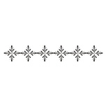 Акриловый штамп Stamp Border F007 Бордюр, размер 9,7 * 1,6 см