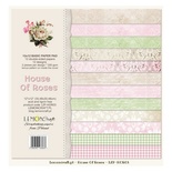 Набір паперу для скрапбукінгу LemonCraft - House of Roses Basic, фонові дизайни, 30x30 см, з бонусом