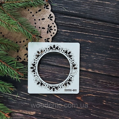 Чіпборд Рамка 11 від WOODchic, 9x9 см