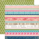 Аркуш скрап-паперу Echo Park - Border Strips, 30x30 см