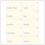 Флеш-карточки зі словами «Baby Boy One Word», розмір 5x10cм, 10 шт.