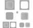 ЦІНУ ЗНИЖЕНО! Ніж для вирубки Tonic StudiOs-Simplicity Verso — Gothic Border Square Die Set, 5шт.ук