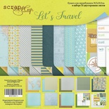 Набір двостороннього паперу від Scrapmir - Let's Travel (ENG), 30x30см, 10 аркушів