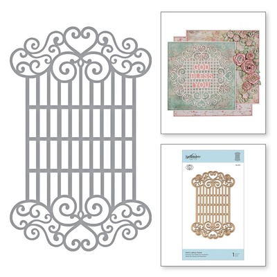Ніж для вирубки від Spellbinders - Swirl Lattice Panel