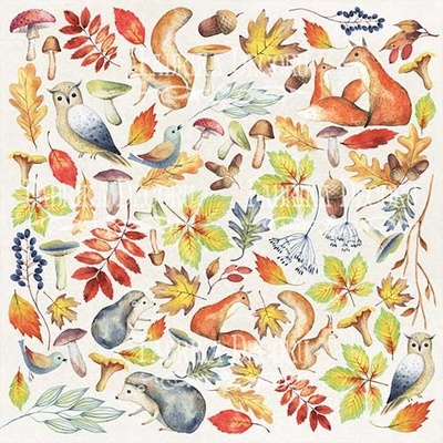 Аркуш з картинками для вирізання Colors of Autumn, ТМ Фабрика Декору
