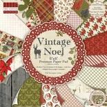Набір новорічного паперу First Edition - Vintage Noel, 15×15, 64 аркушів.