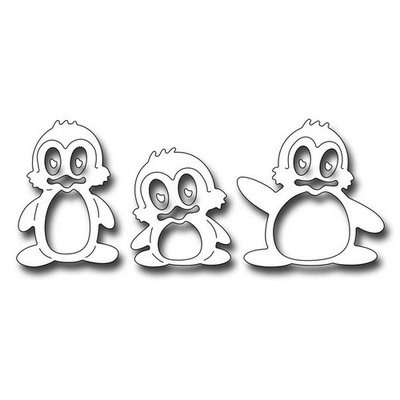 Лезвие Frantic Stamper - Precision Die - Penguin Family