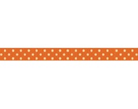 Стрічка у горошок BoBunny - Burnt Orange Double Dot, ширина 1 см, довжина 90 см