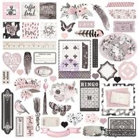 Набор высечек из чипборда  Prima - Rose Quartz Ephemera Cardstock Die-Cuts - ScrapUA.com