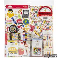 Полная коллекция бумаги и декора от Doodlebug Cardstock - School Days - ScrapUA.com